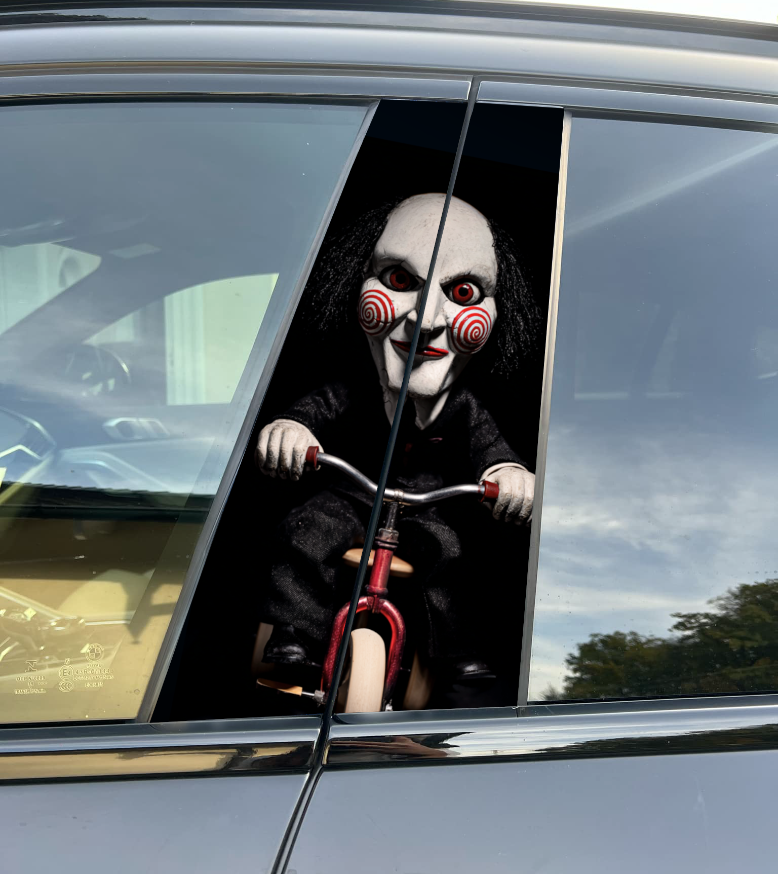 Billy the Puppet Car Pillar Wrap - Premium Vinyl B-Pillar Decal, Universal Fit