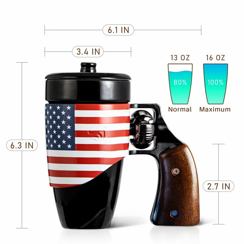 Patriotic Gun Mug: Cool Father's Day Surprise