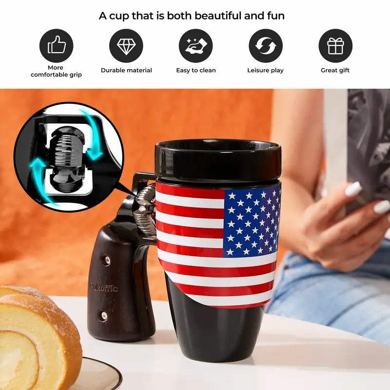 Patriotic Gun Mug: Cool Father's Day Surprise