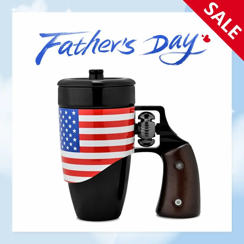 Patriotic Gun Mug: Cool Father's Day Surprise