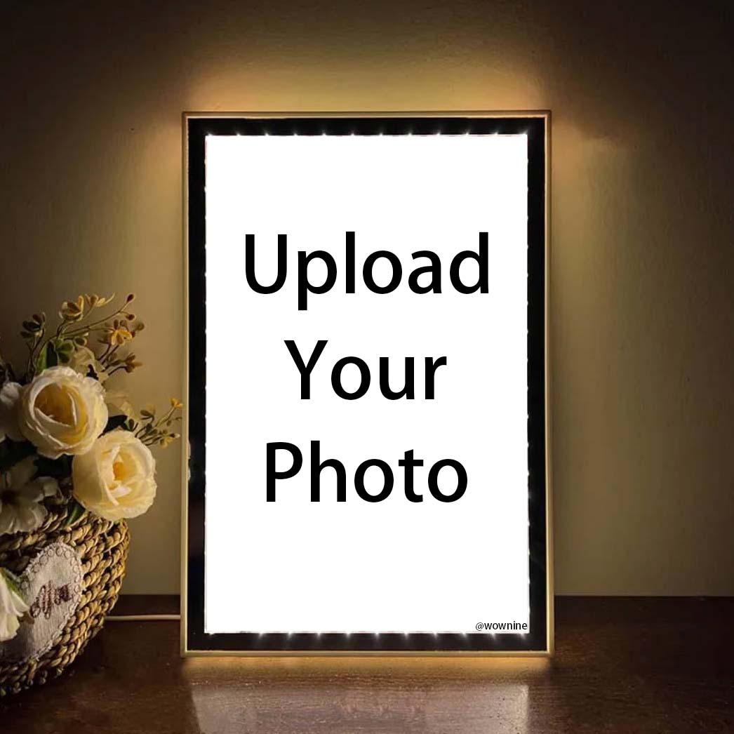 Personalized Photo Mirror Light Box