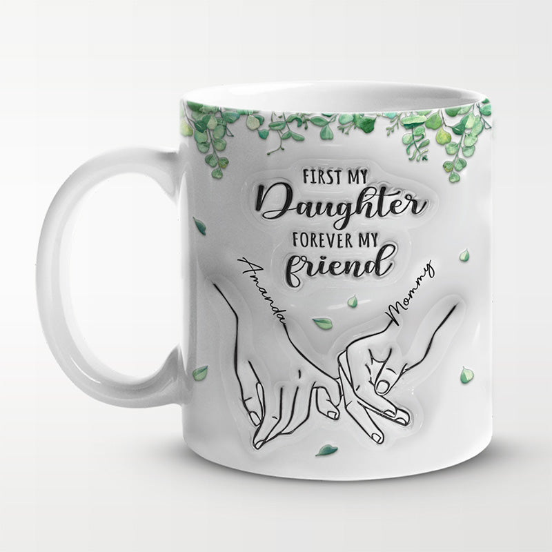 Happiness Is Seeing Your Mother Smile - Family Personalized Custom 3D Inflated Effect Printed Mug - Gift For Mom, Daughter