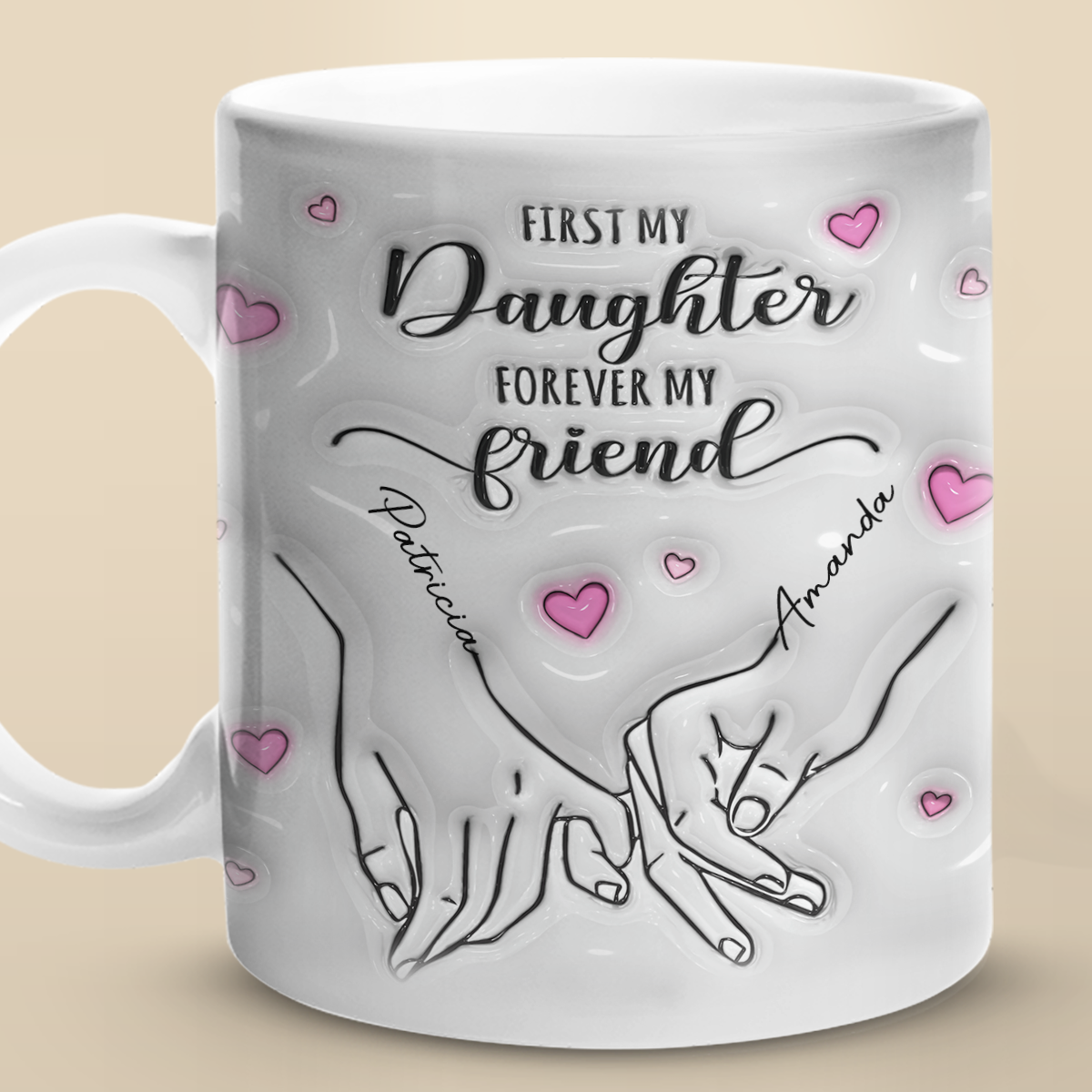 Always My Mother Forever My Friend - Family Custom 3D Inflated Effect Printed Mug