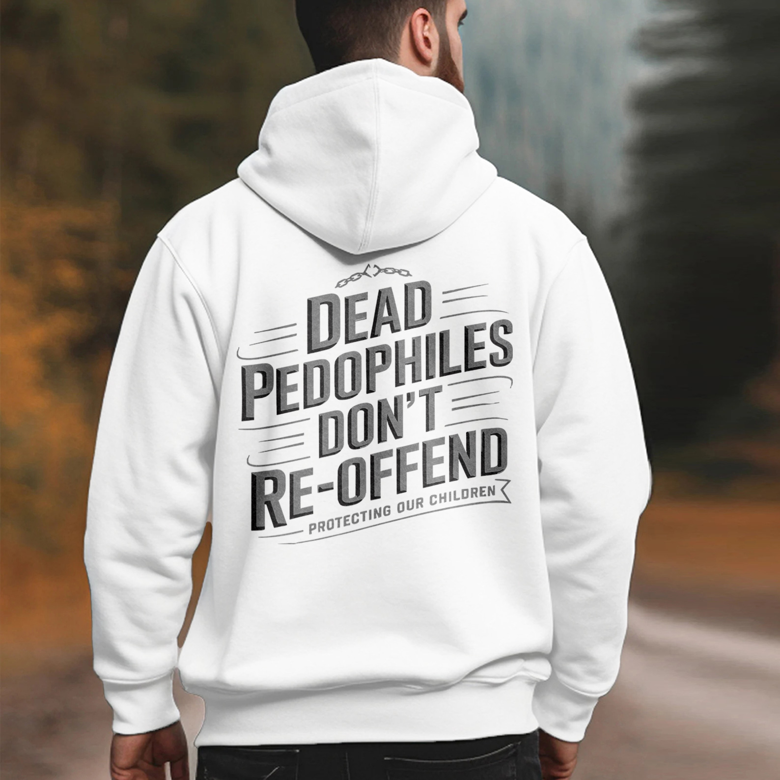 Justice Prevails: No Place for Predators Hoodie