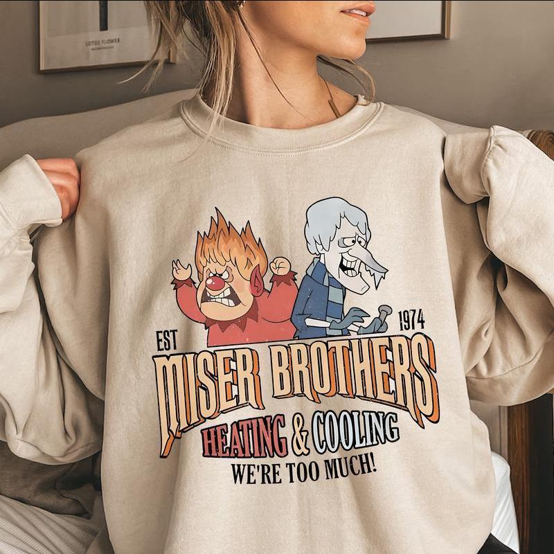 1974 Miser Brothers Christmas Graphic Hoodie, Crewneck & T-Shirt (The Year Without a Santa Claus)