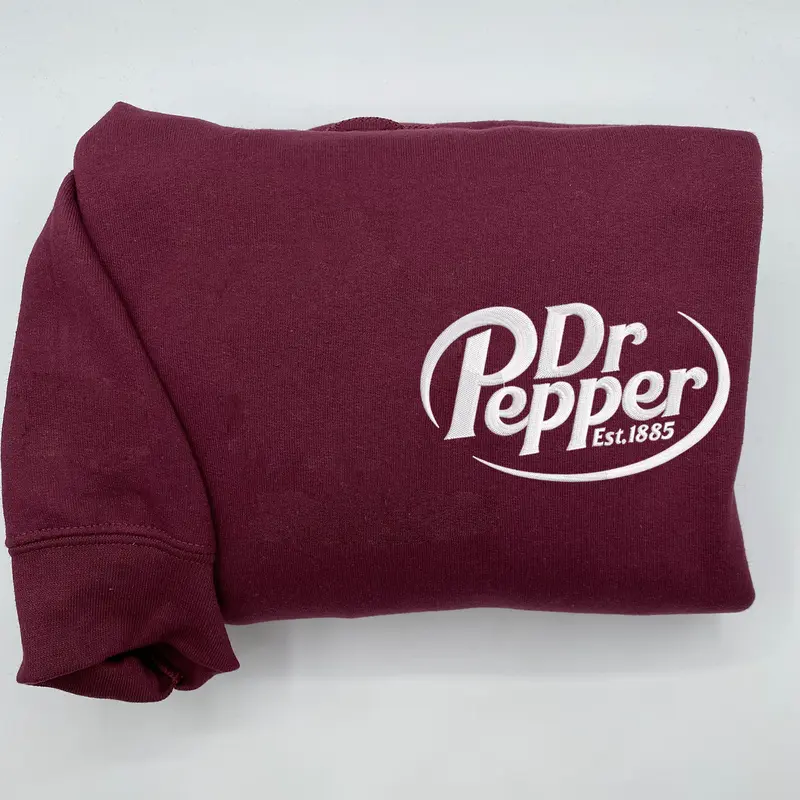 Dr Pepper Embroidered Sweatshirt, Celebrate Your Love for Dr Pepper With Our Embroidered Sweatshirt