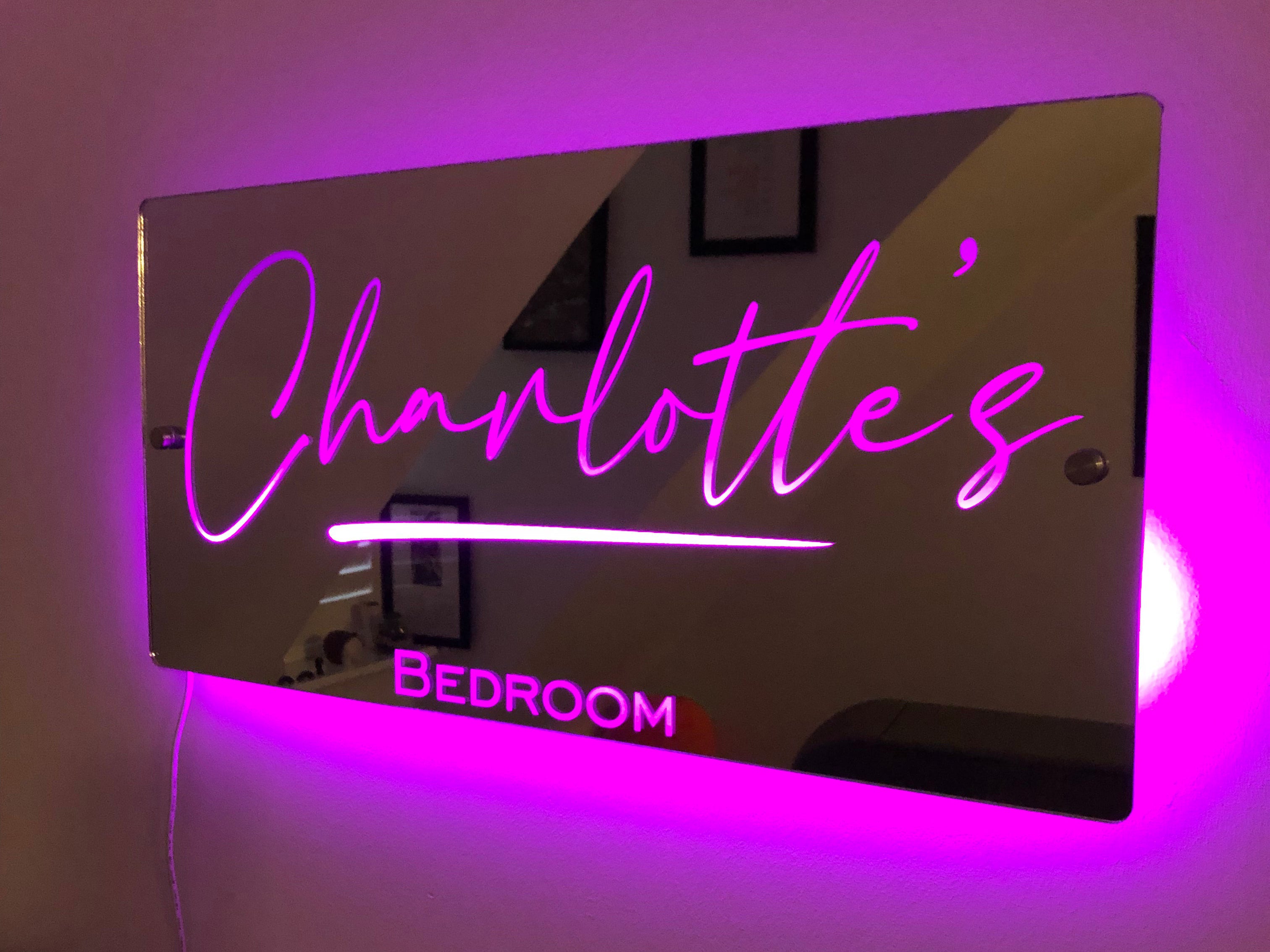 🔥Hot Sale🔥Custom Name Mirror - Light Up Mirror(Buy 2 Get Free Shipping)