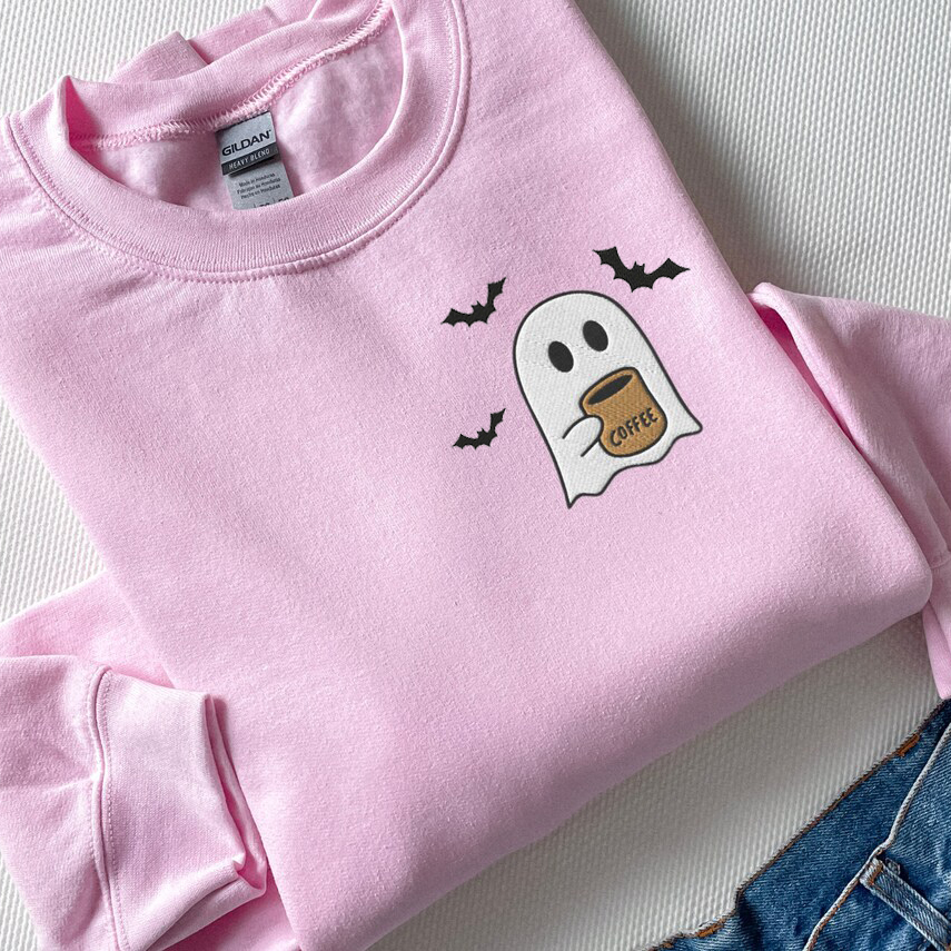 Ghosts Drinking Coffee Sweatshirt