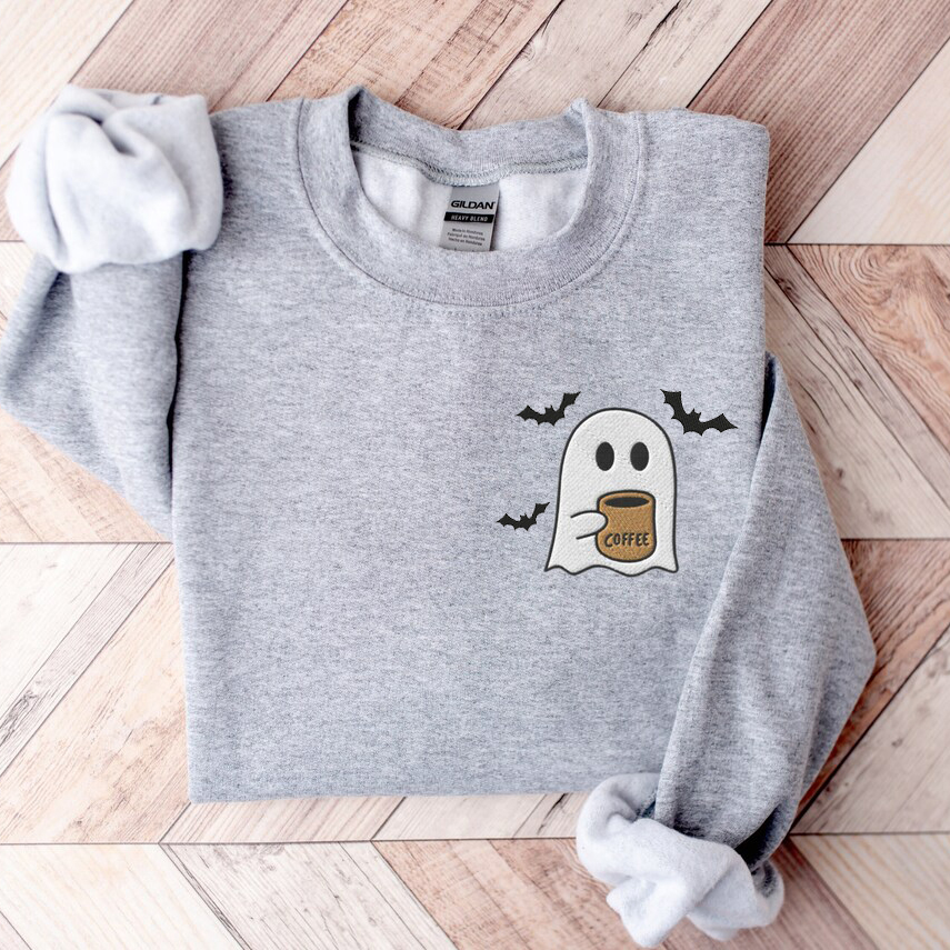 Ghosts Drinking Coffee Sweatshirt