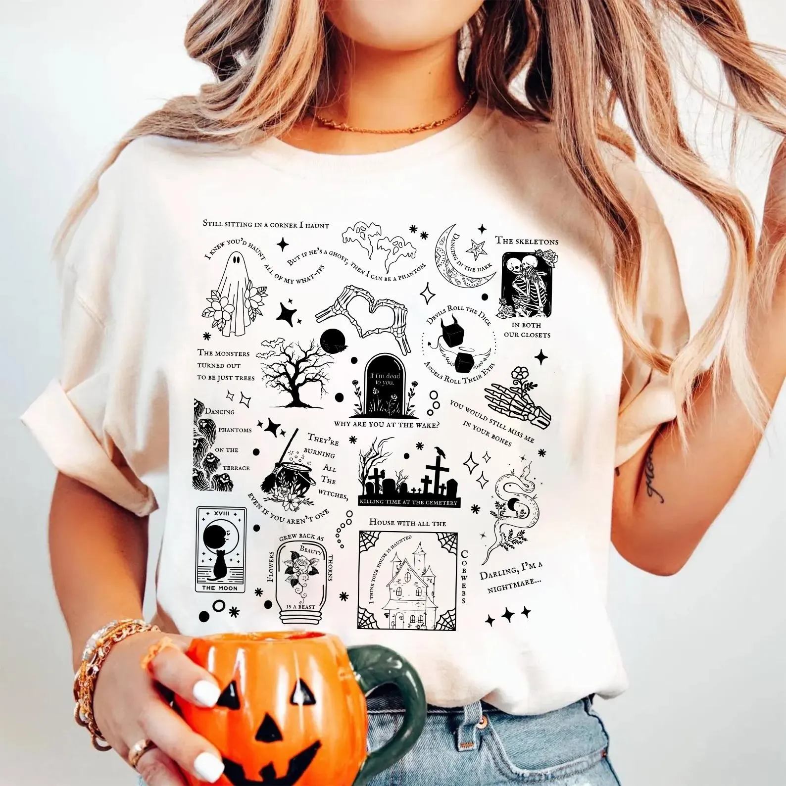Halloween Lyrics Motivational Sweatshirt
