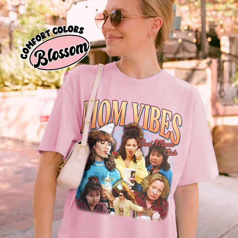 90’S Mom Vibes Comfort Colors Shirt, Funny Mom Shirts, Cool Moms Club T Shirt