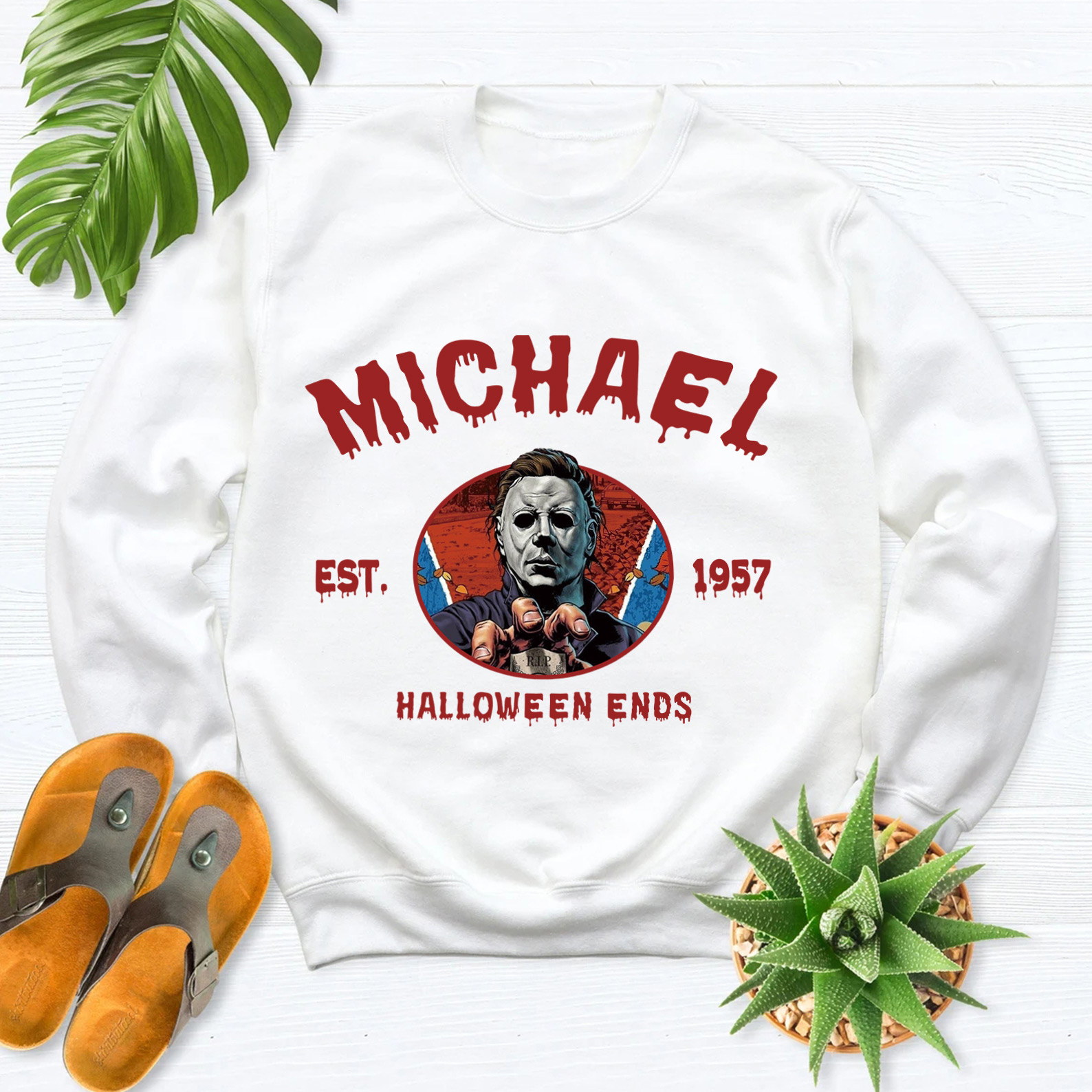Vintage Halloween Characters Sweatshirt,Horror Movie Michael Shirt