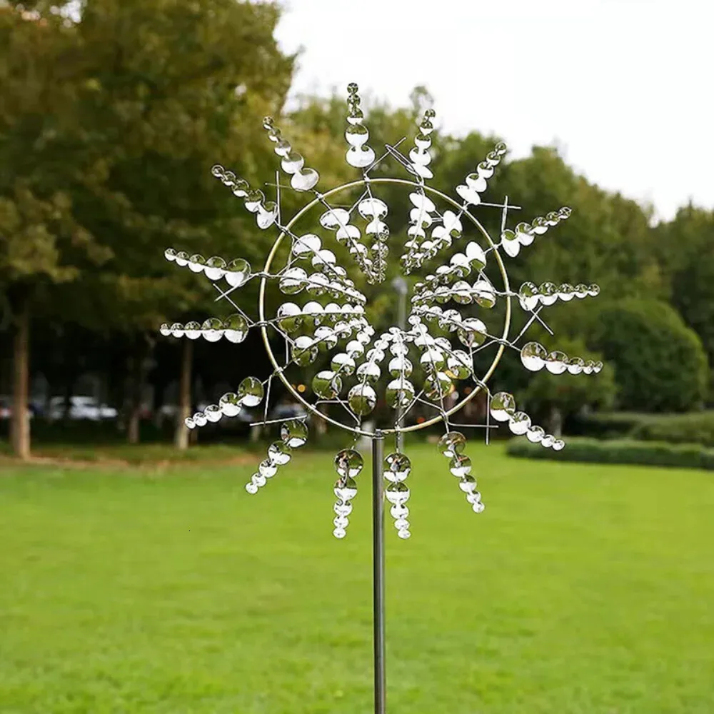 Room Decor Candy Sunflower Design Wind Spinner,Outdoor Hanging Decoration for Garden Patio Yard