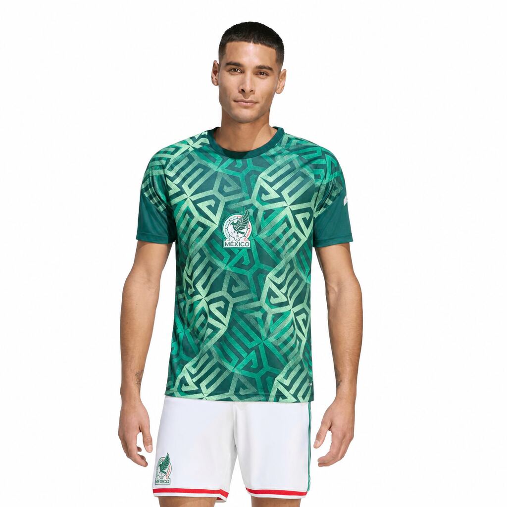 Mexico Home Pre-Match Men's Jersey — Aztec Print Football Shirt