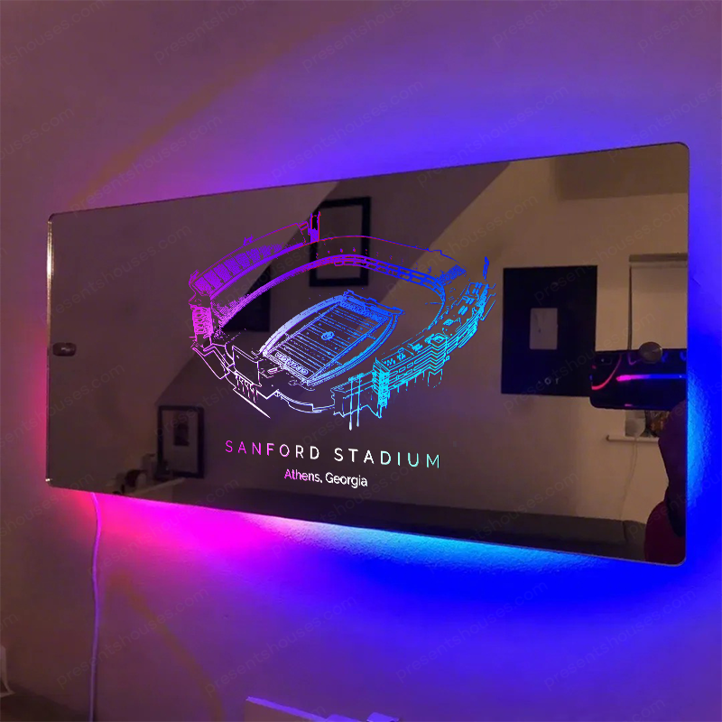 Sanford Stadium Mirror Light-Gifts For Sports Lovers、Georgia Bulldogs、NCAA