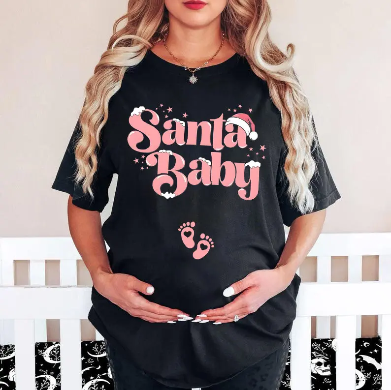 Santa Baby Pink Shirt