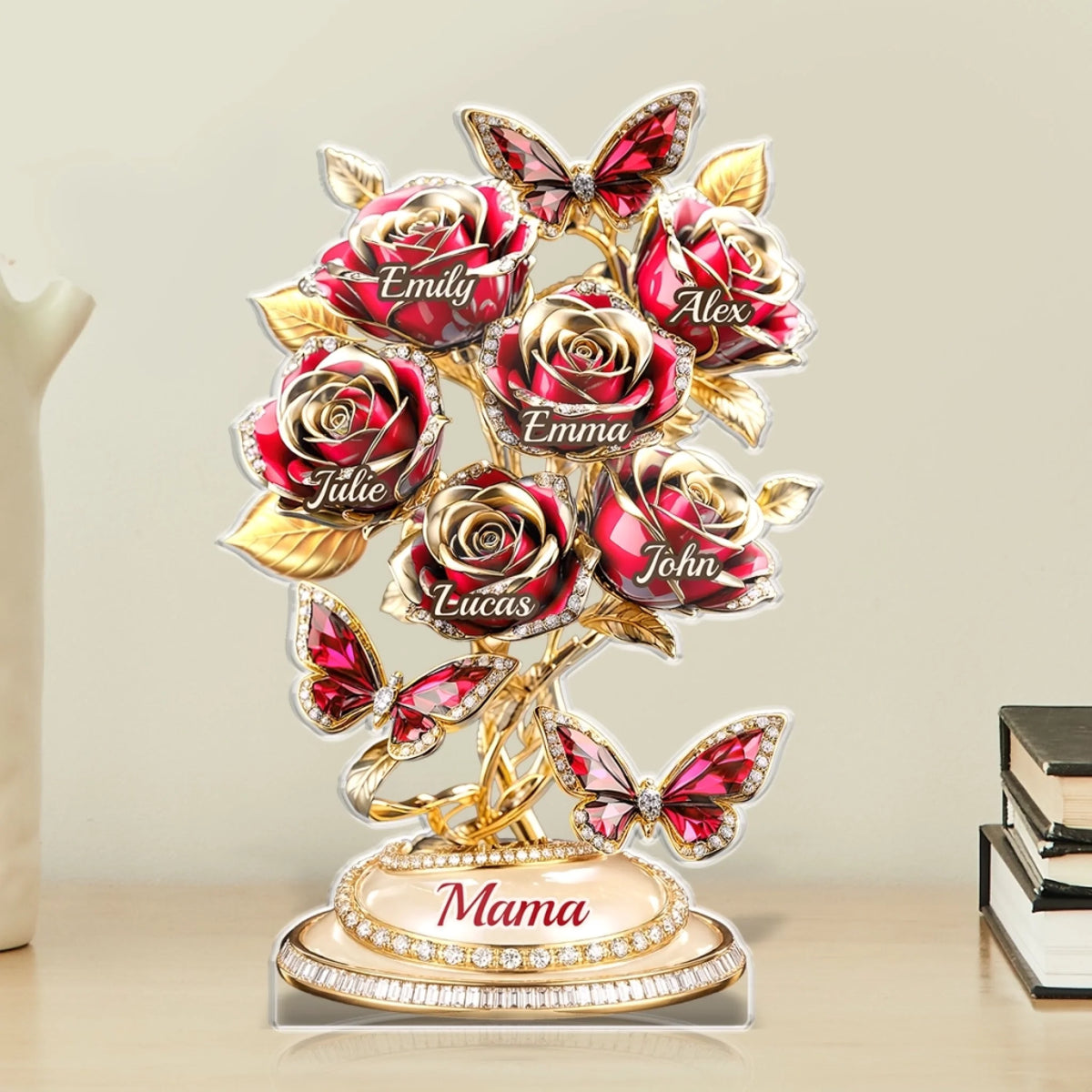 Custom Acrylic Plaque - Personalized Mother's Day Gifts For Mom, Grandma - Love Rooted In Motherhood