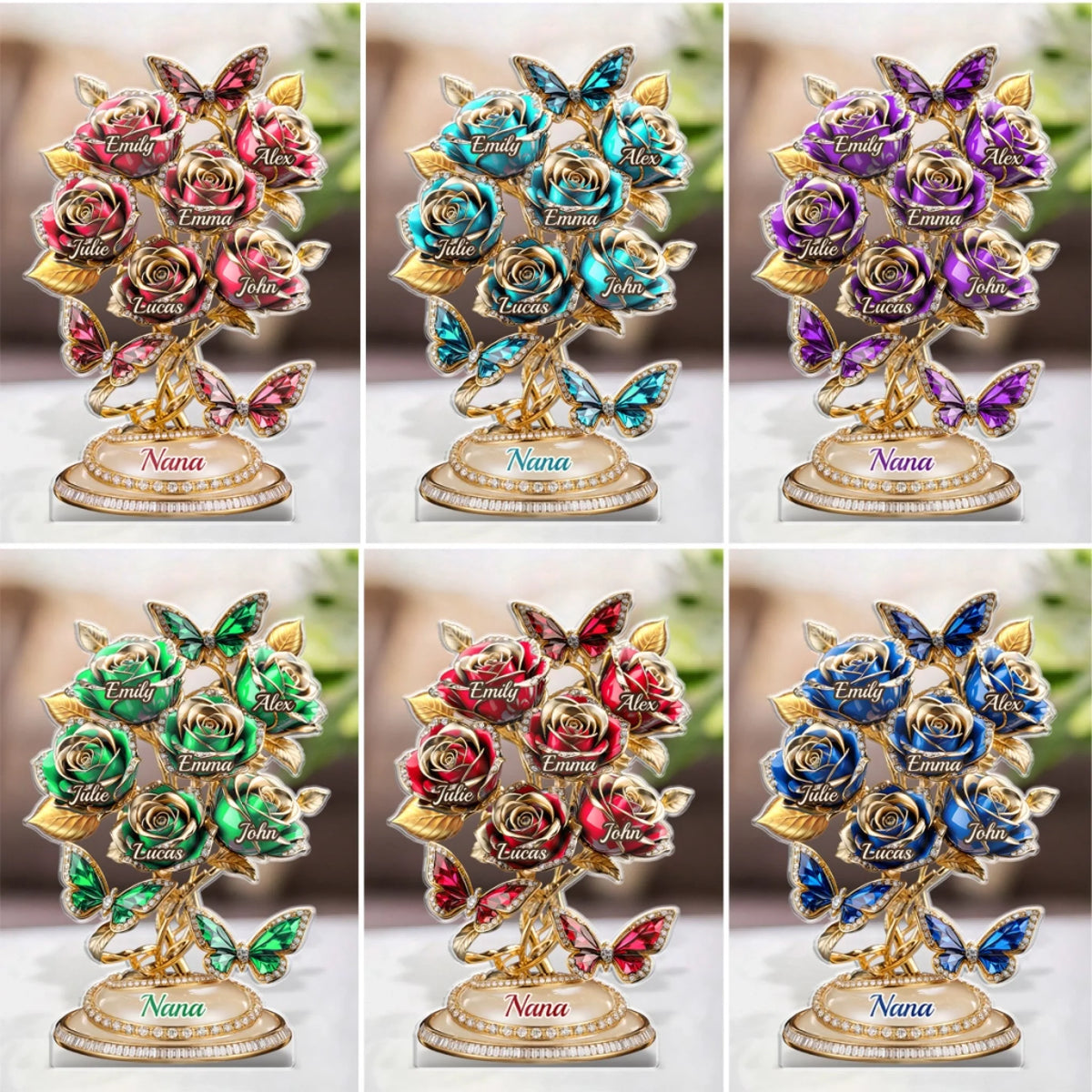 Custom Acrylic Plaque - Personalized Mother's Day Gifts For Mom, Grandma - Love Rooted In Motherhood