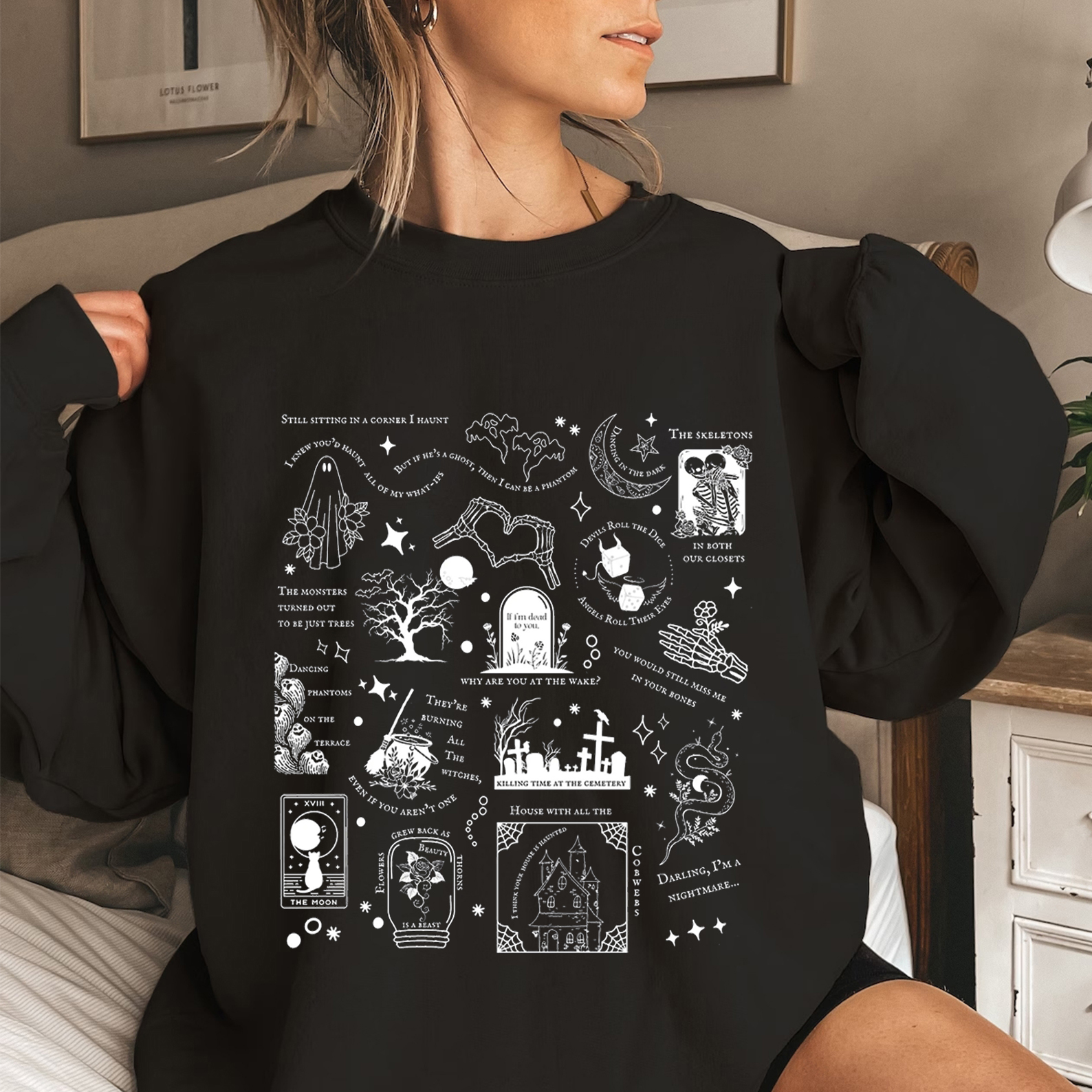 Halloween Lyrics Motivational Sweatshirt