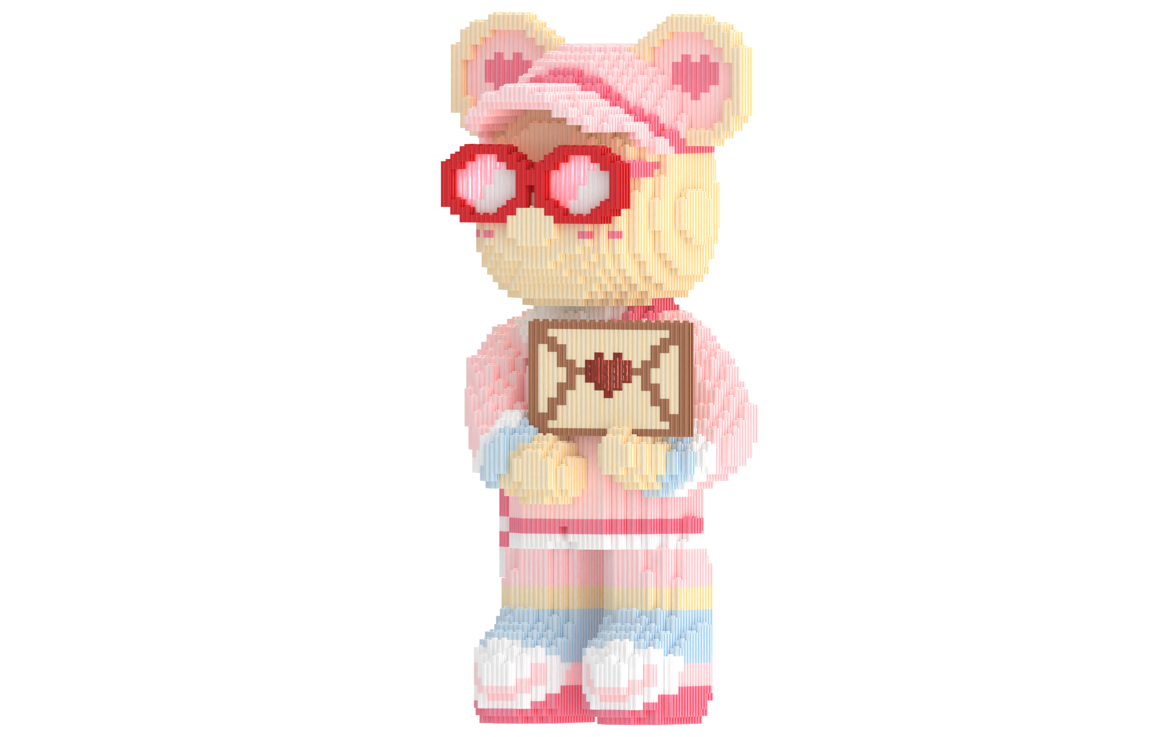 Letter Toy Bear Building Blocks Kit