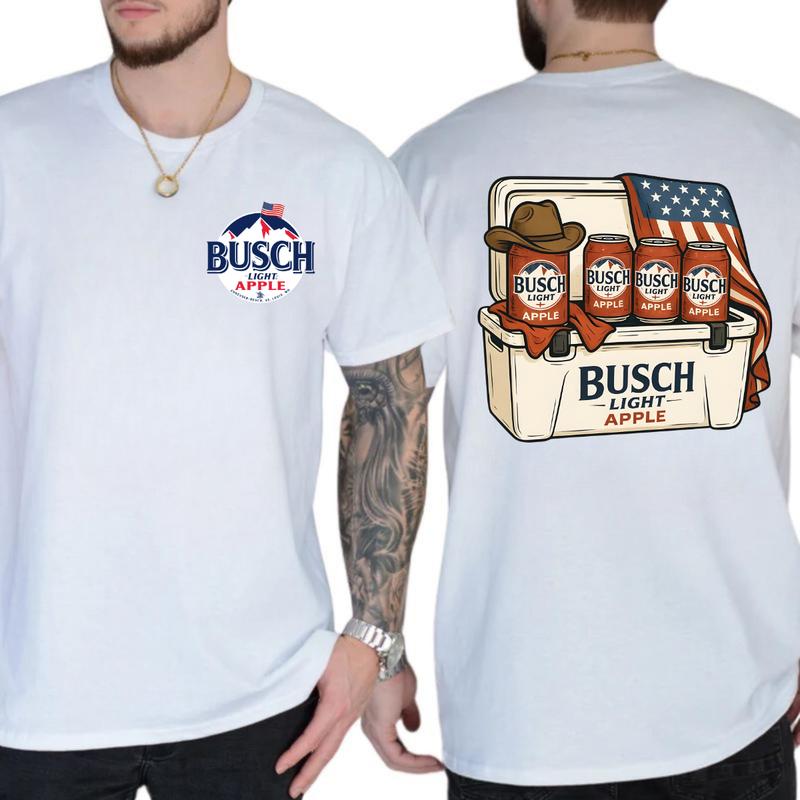 4th of July Busch Light Apple Tshirt