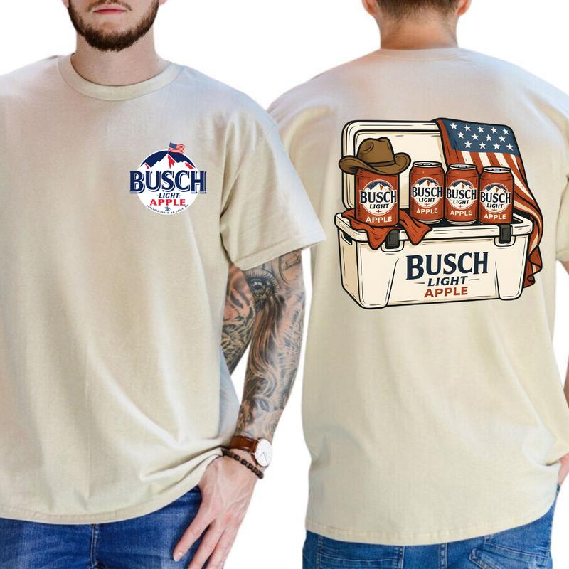 4th of July Busch Light Apple Tshirt