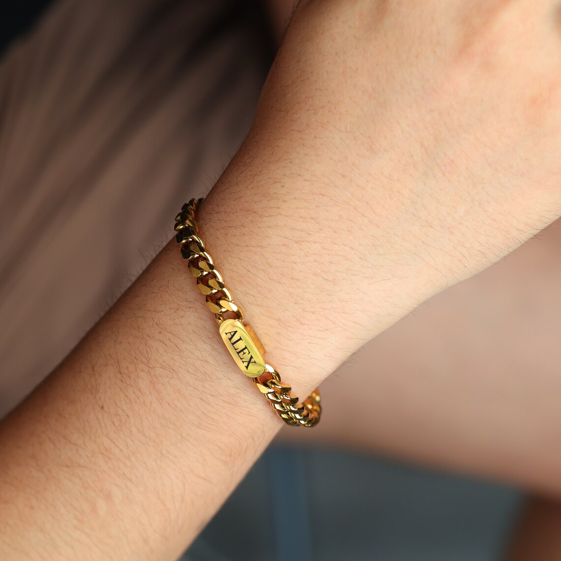 Custom Name Bracelet For Dad,Boyfriend,Friend