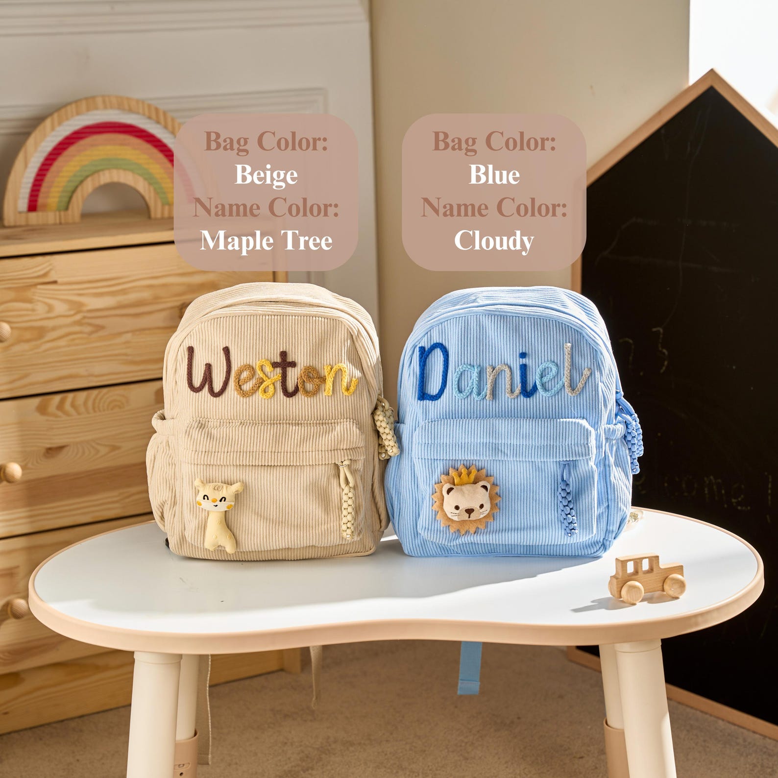 Personalized Toddler Backpack Kindergarten Gift 