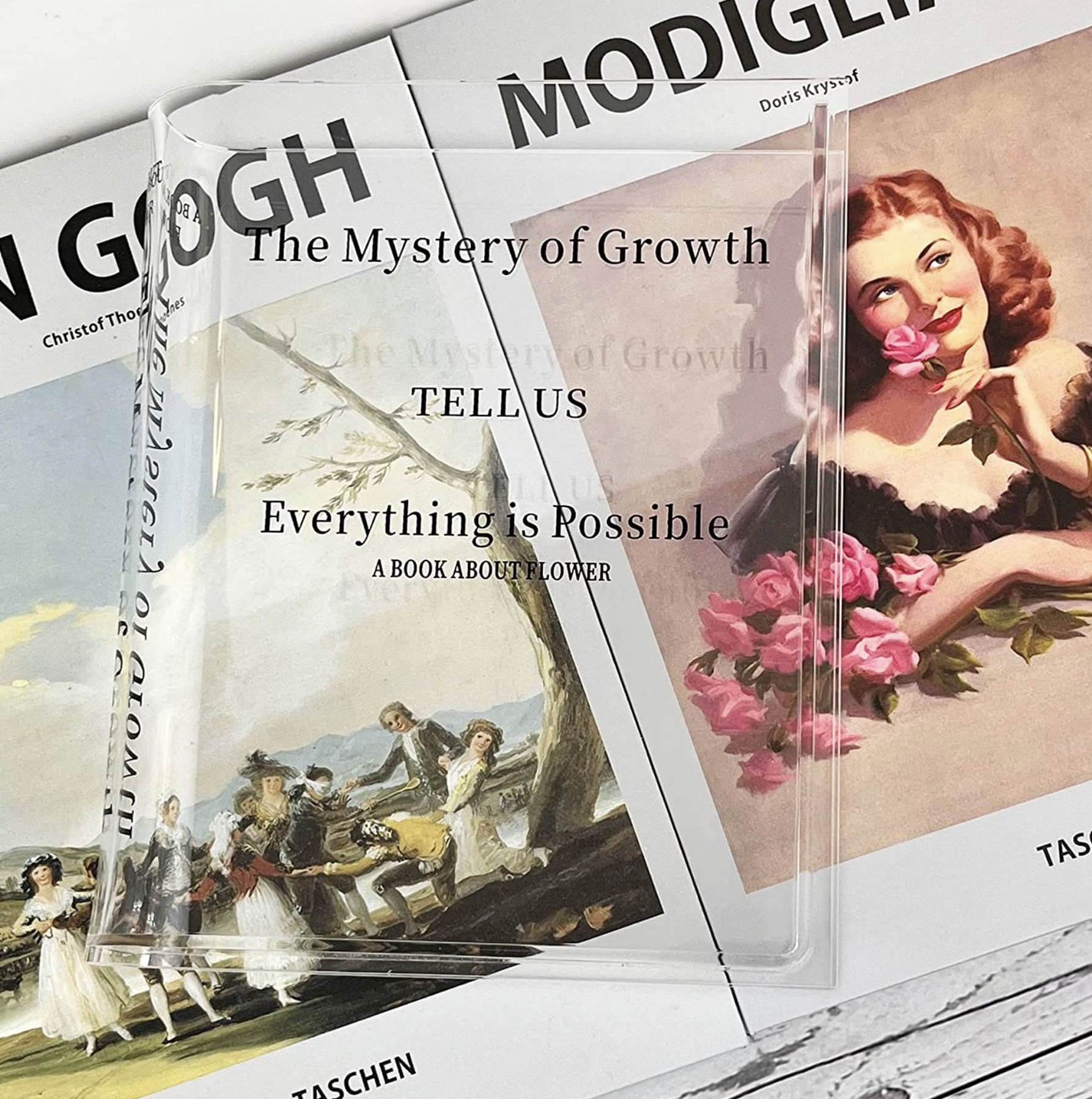 Acrylic Book Vase Custom Bookshelf Decor Special Gift