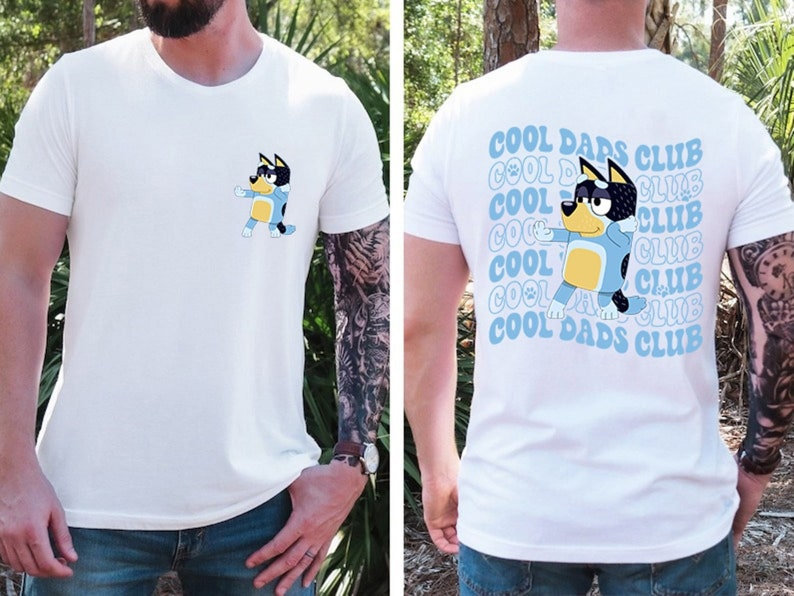 Bluey Cool Dad Club Shirt, Bandit Cool Dad Club Tshirt