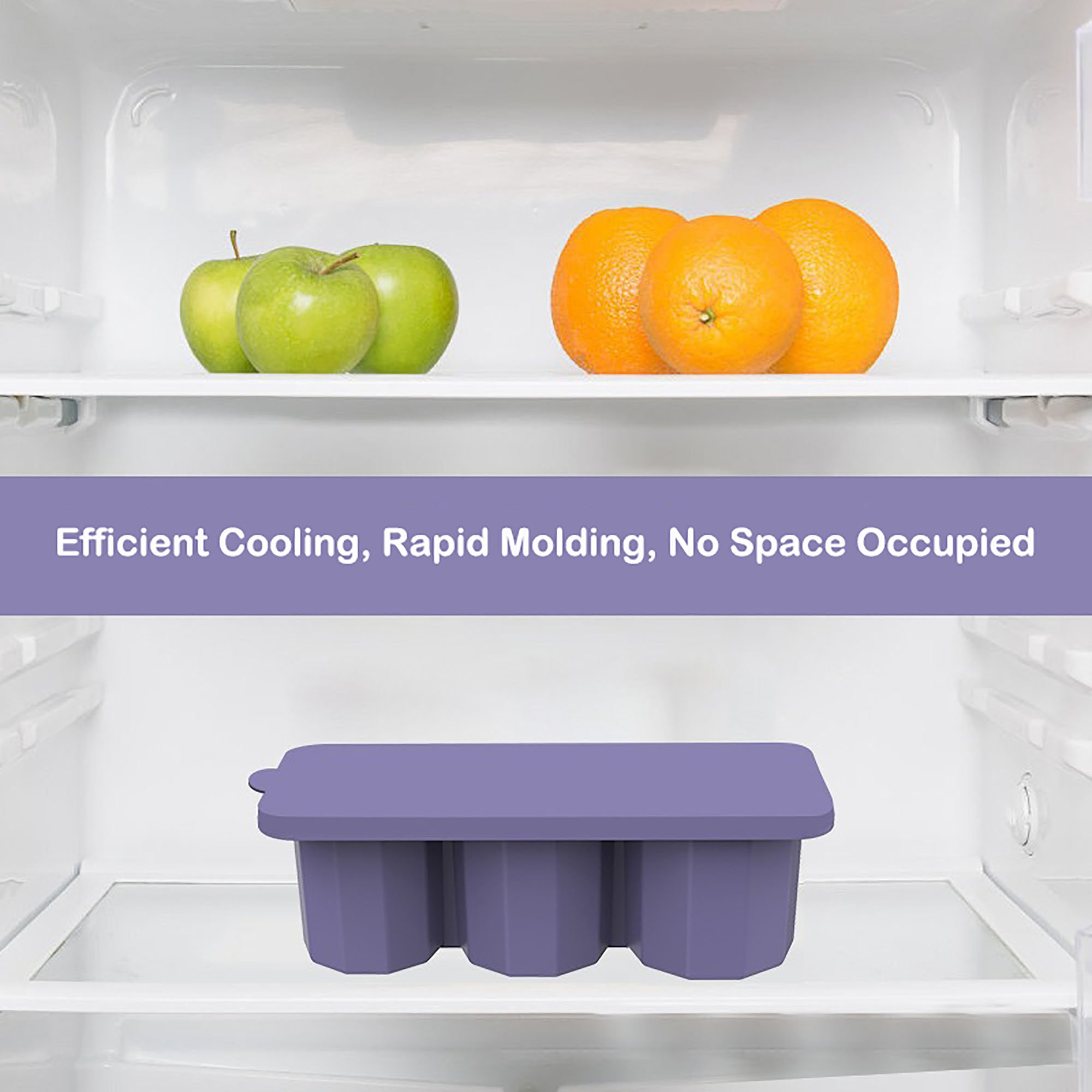 40z Water Cup Ice Tray - Cylindrical Silicone Ice Mold with Lid