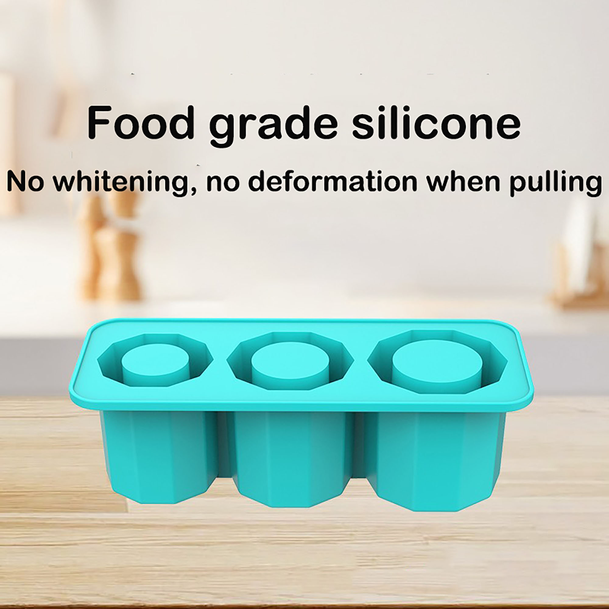 40z Water Cup Ice Tray - Cylindrical Silicone Ice Mold with Lid