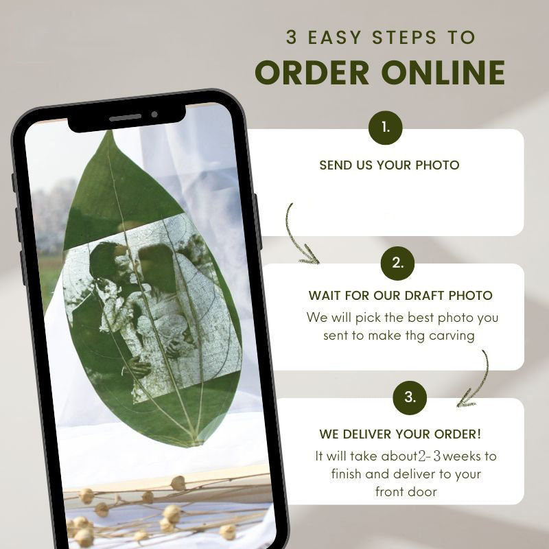 Leaf Carving Art, Personalized Pet Art