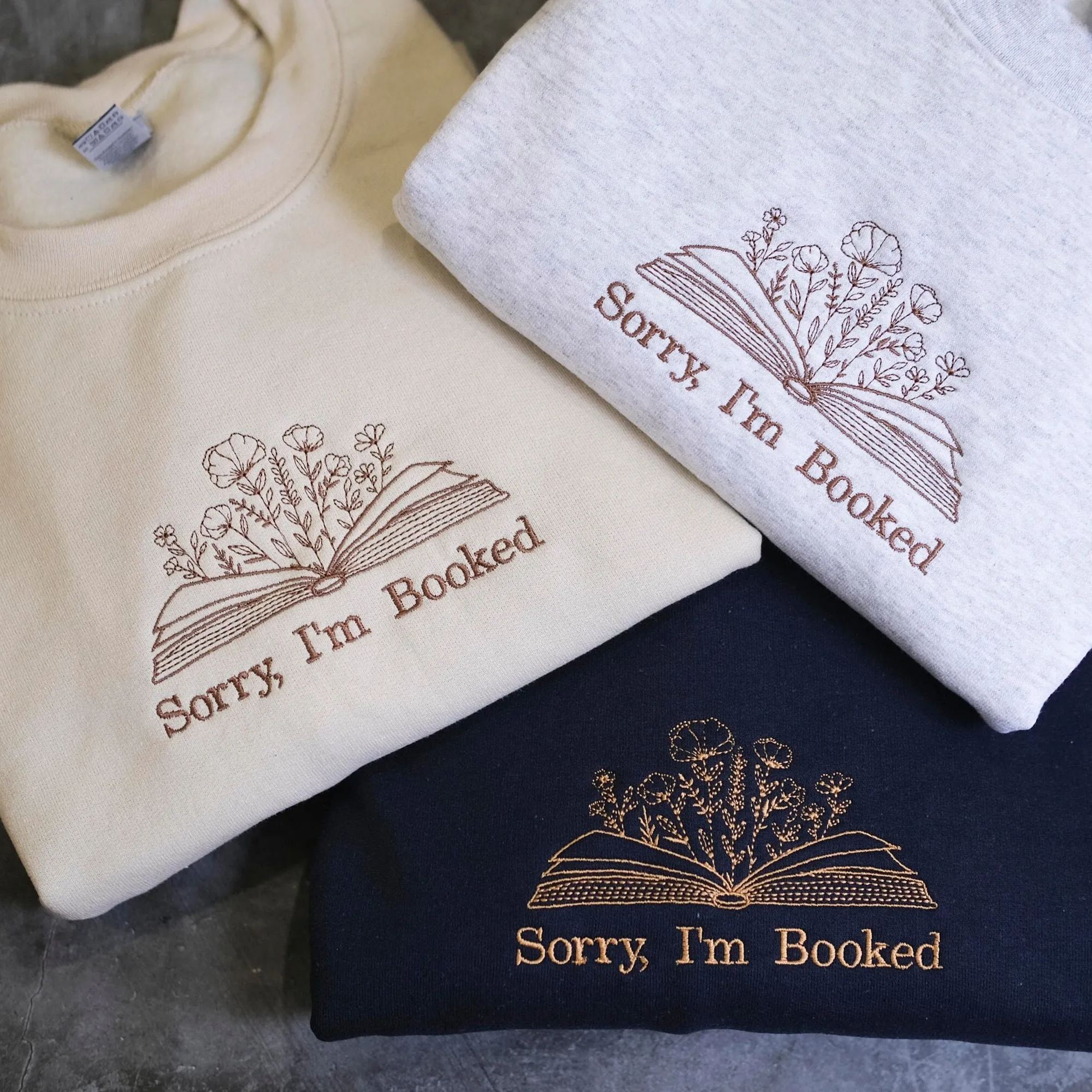 I'm booked Embroidered T-shirt/Crewneck/Hoodie