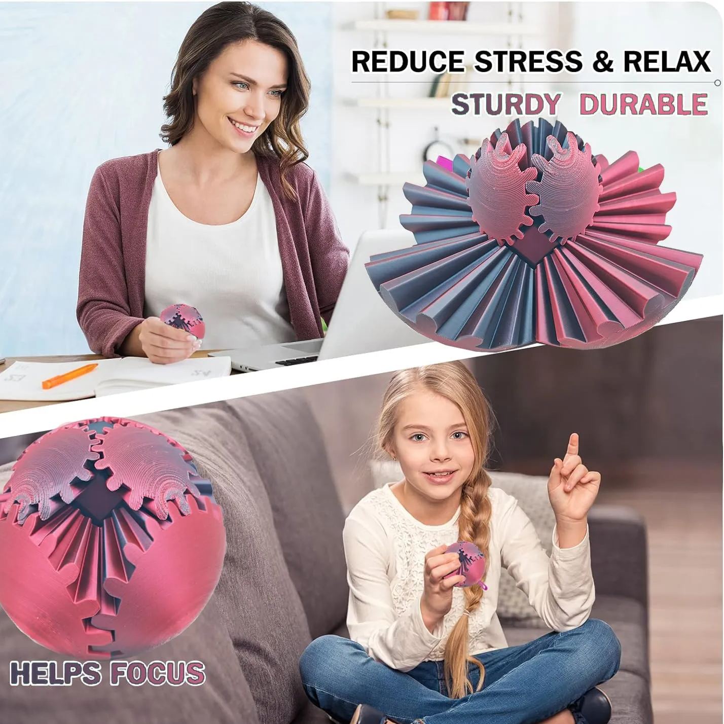 Ball for Stress and Anxiety Relaxing Fidget Ball
