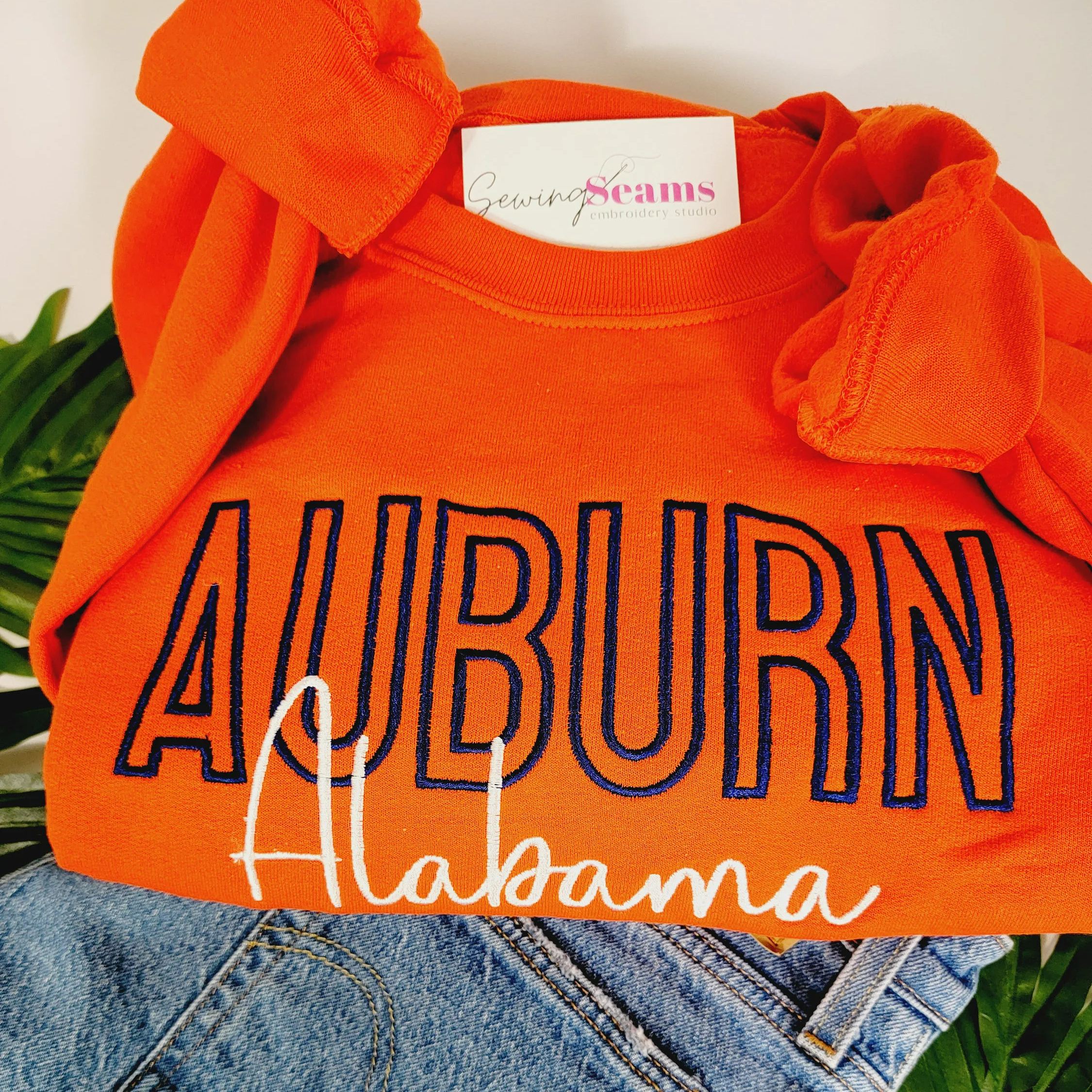 Embroidered Auburn Alabama Sweatshirts