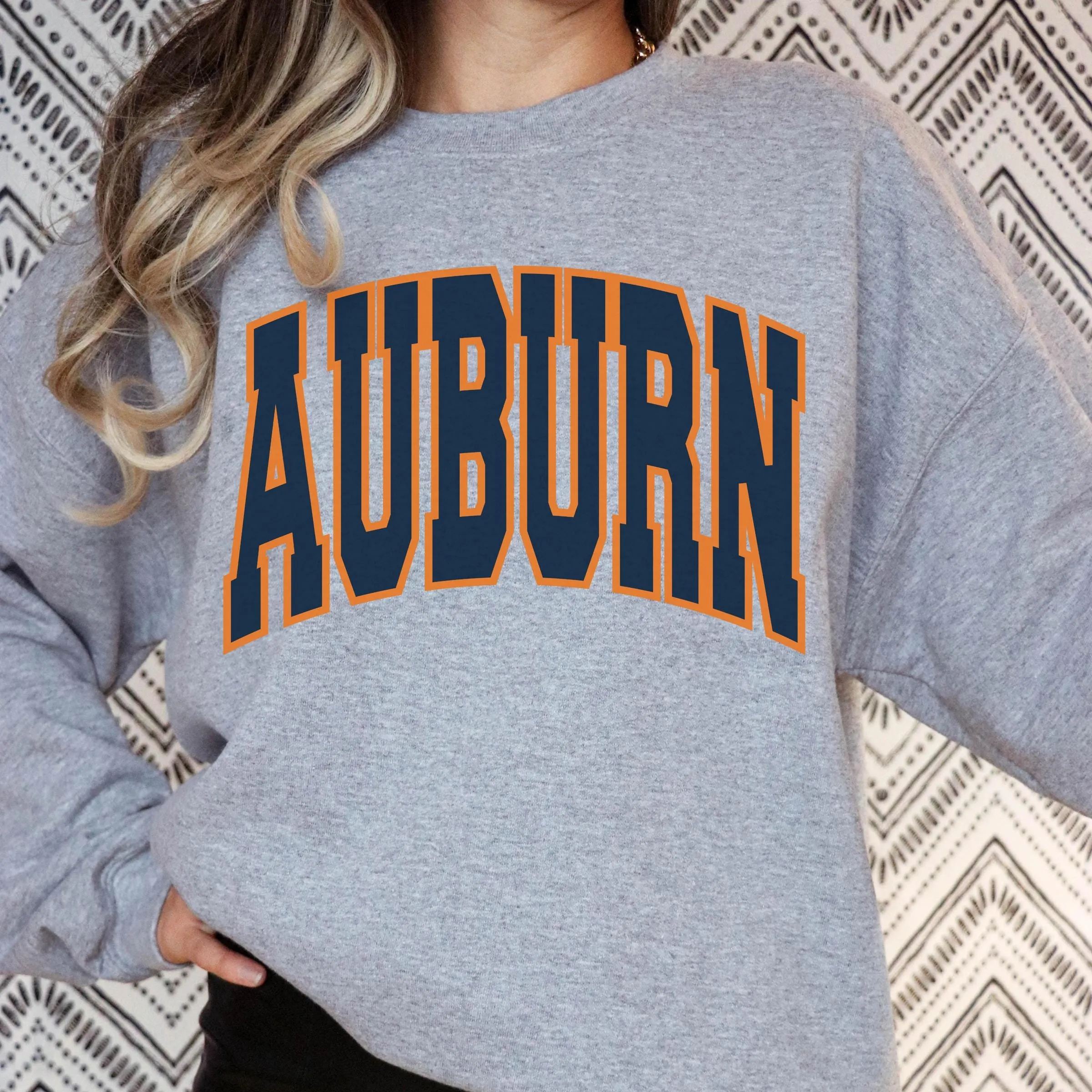 Embroidered Auburn Alabama Sweatshirts