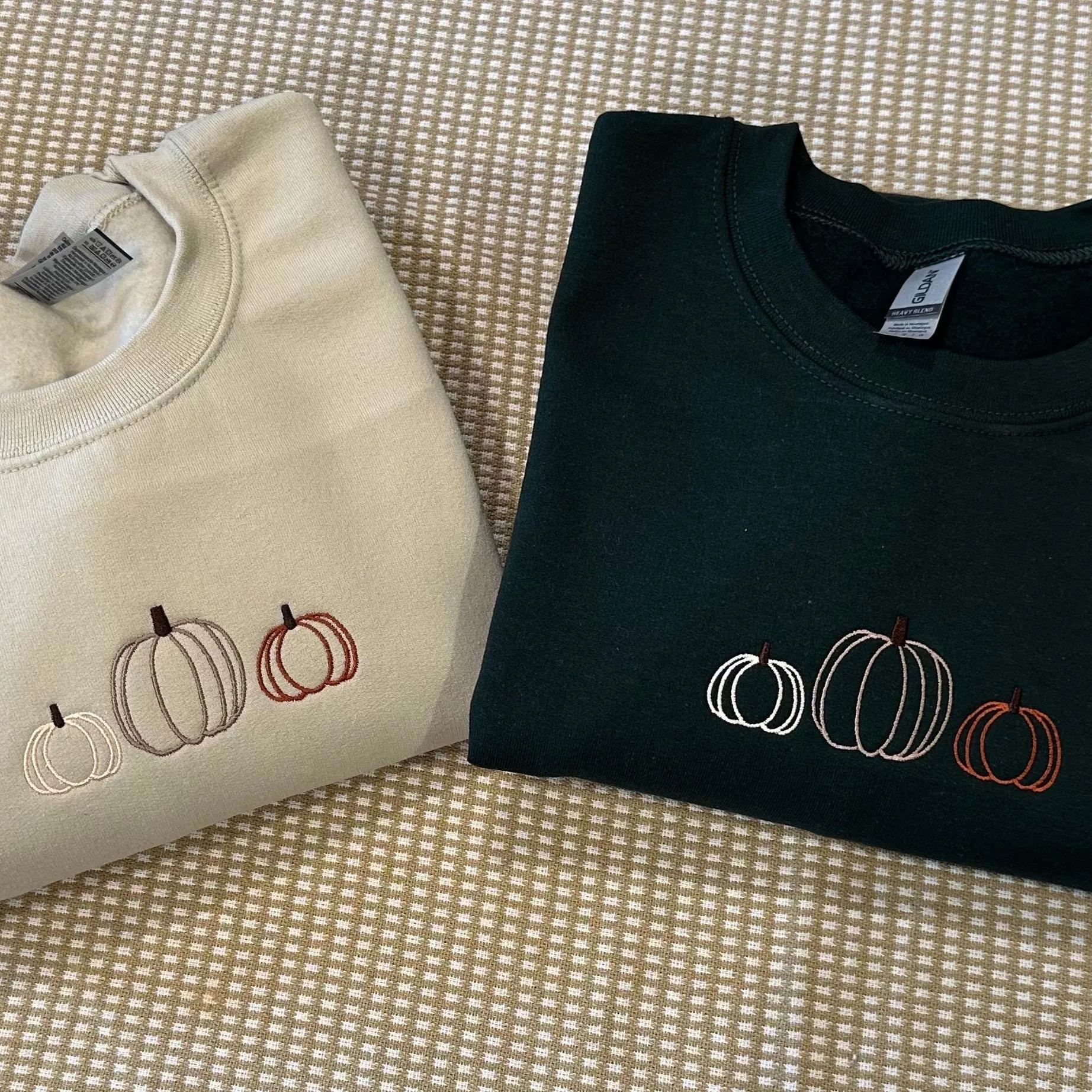 Halloween Pumpkin Line Sweatshirt