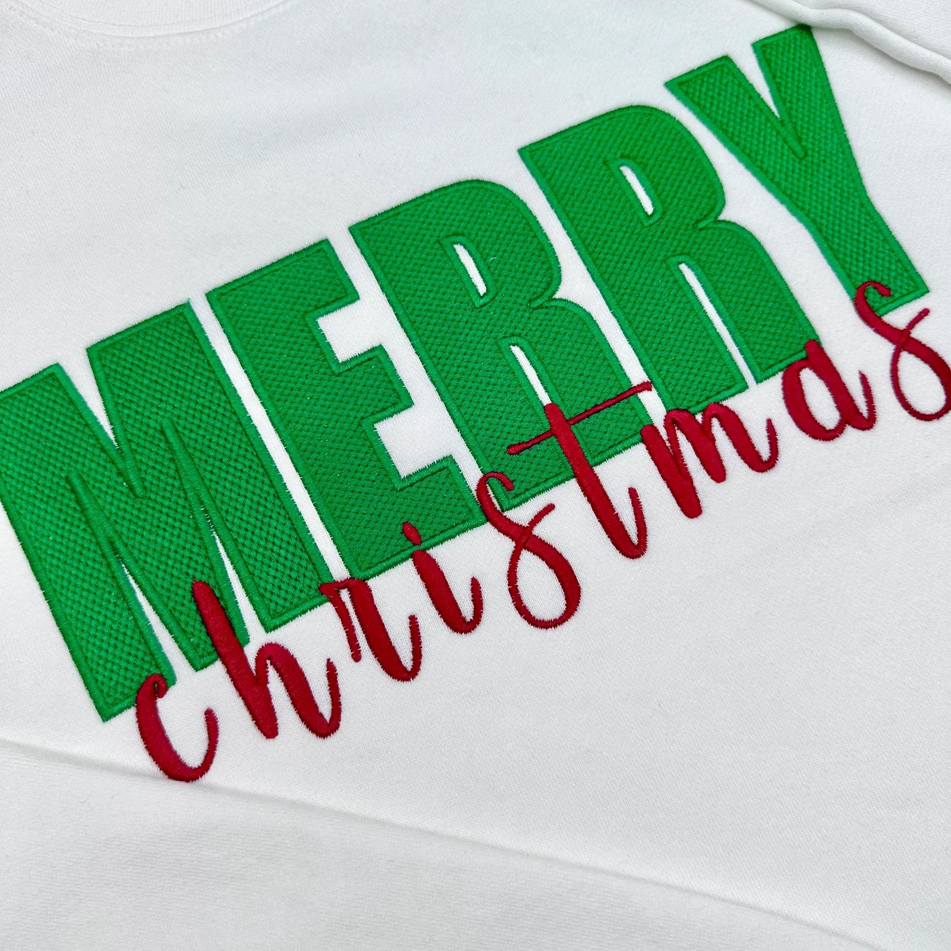 [Copy]Christmas Tree Glitter Side Bow Sweatshirt