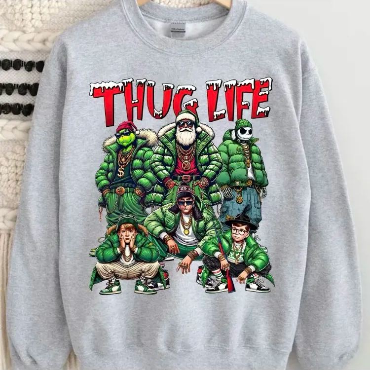 Christmas Movie Character Green Sweatshirt 