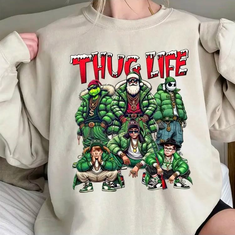 Christmas Movie Character Green Sweatshirt 