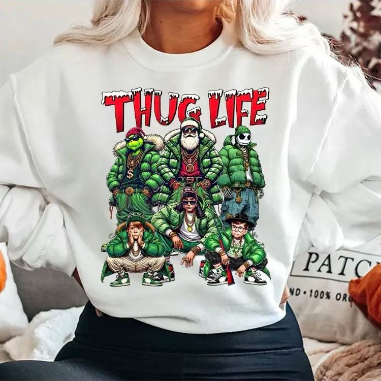 Christmas Movie Character Green Sweatshirt 