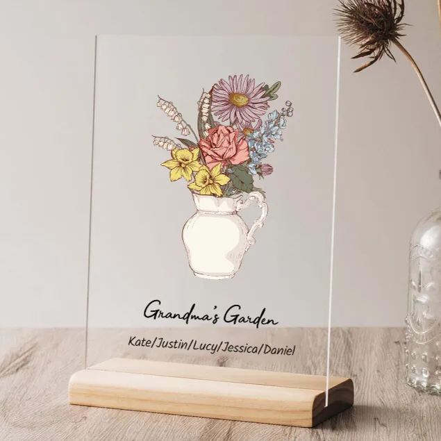 Birthday flower bouquet decoration led lights