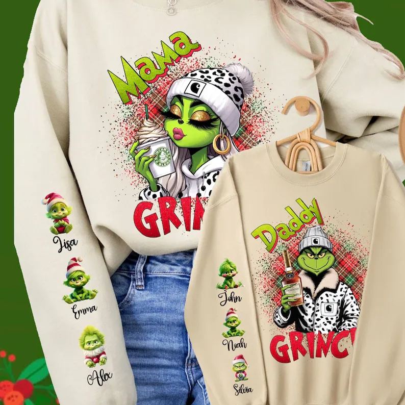 CUSTOM Mama Daddy T-Shirt/Sweatshirt/Hoodie Movie Characters 