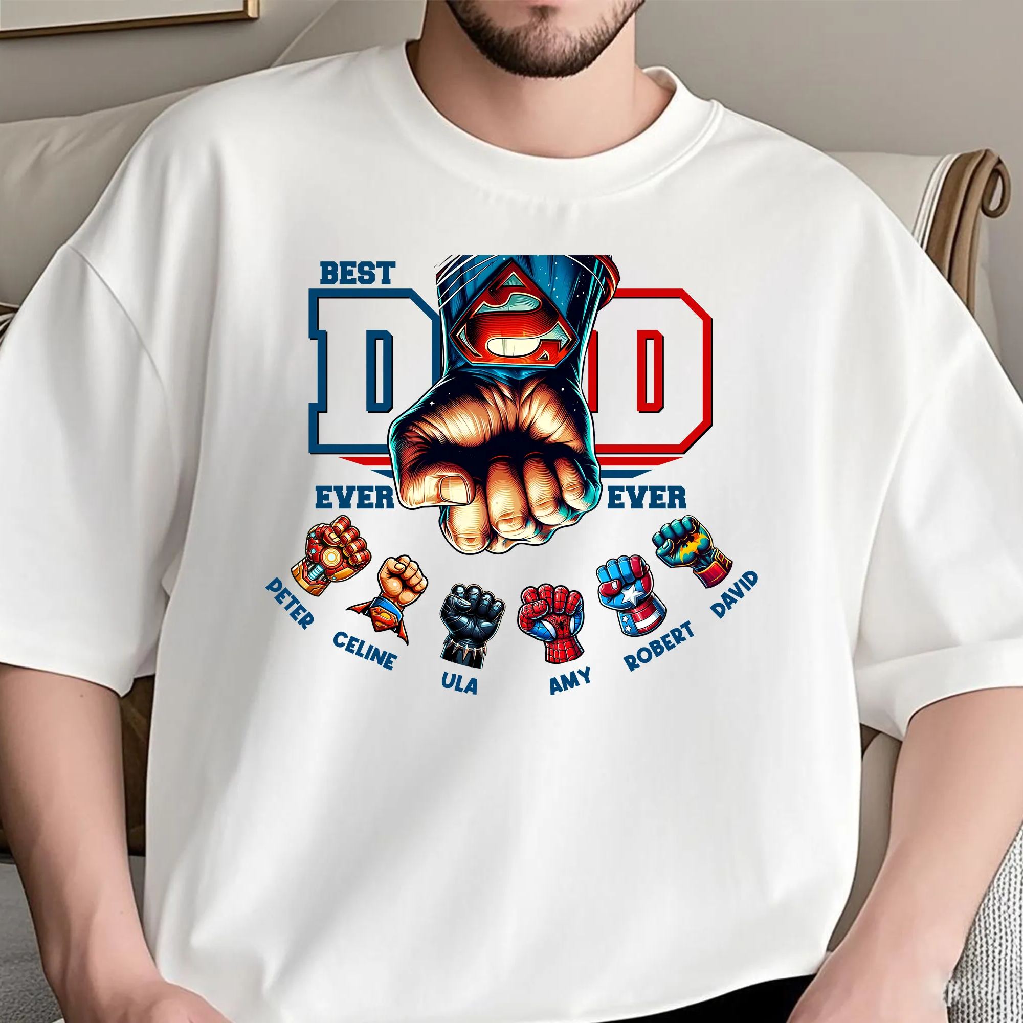 50% OFF😎Custom Best Dad Ever T-shirt/Crewneck/Hoodie For Dad