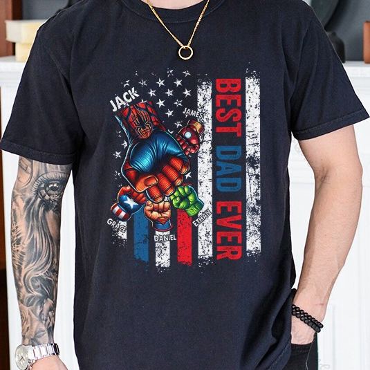 Custom The Best Dads Ever Patterns T-Shirt/Crewneck/Hoodie