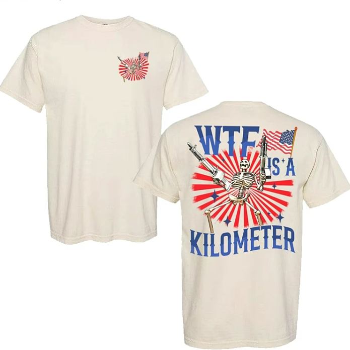 Independence Day Chaos: 4th Of July Skull & Flag Tee