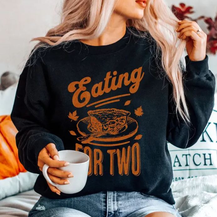 Eating for Two Pregnancy Announcement Shirt