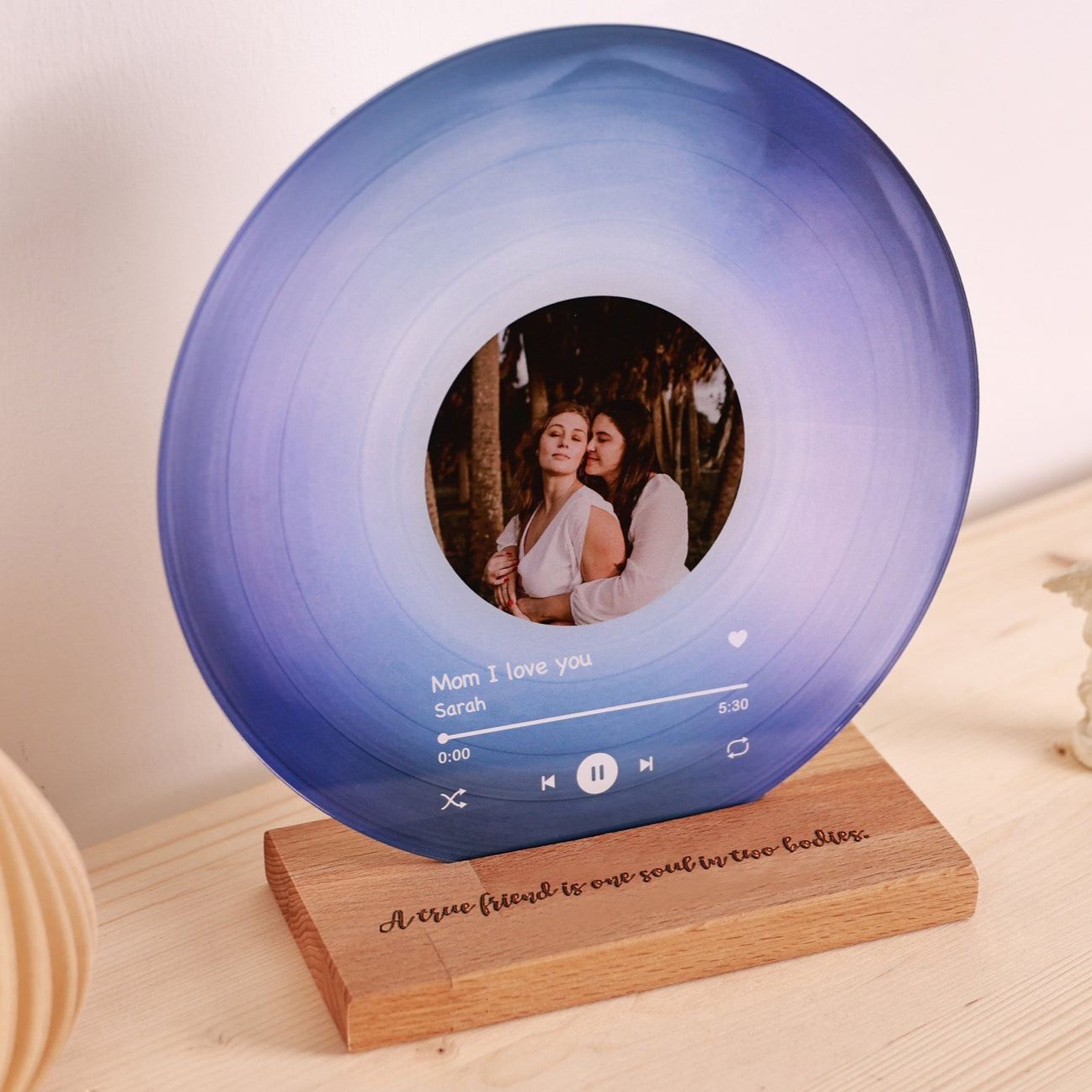 Personalized Record with Photo - Acrylic Song Plaque