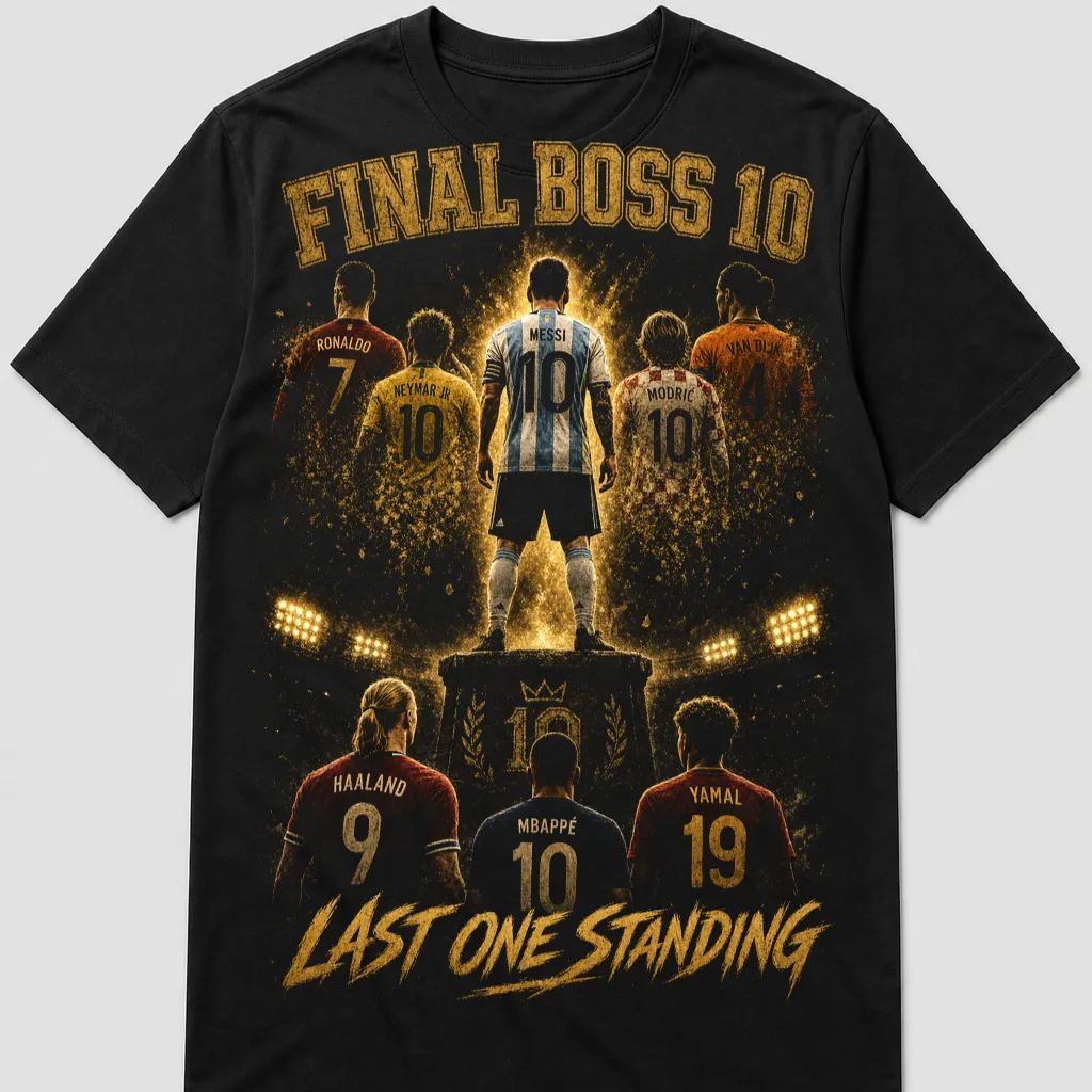 Final Boss 10 Football Legends Graphic Tee - Last One Standing Premium Streetwear Shirt 商品缩略图